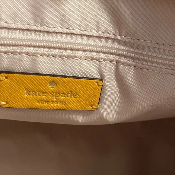 Kate Spade Sunny Yellow Tote (10.5 inches wide & 10 inches long). - Picture 3 of 6